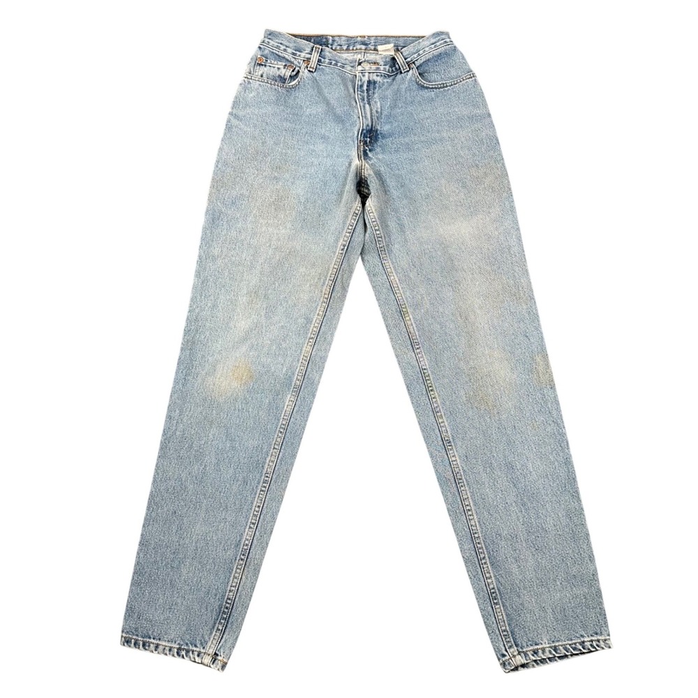 Vintage Levi's 550 Jeans Womens 12 Reg Relaxed Fit Tapered Leg Light Wash 28x32
